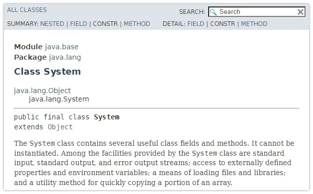 What System.out.println means