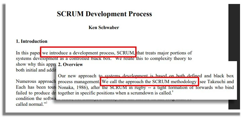 Scrum is a process and methodology