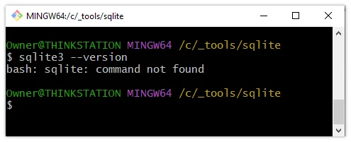 sqlite3 check before installation