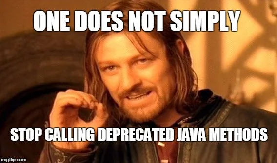 Deprecated methods in Java