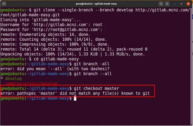 git clone single specific branch