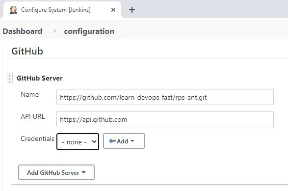 Jenkins with GitHub configuration