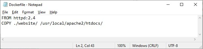 Dockerfile example compared to docker-compose