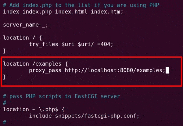 nginx proxy_pass configuration