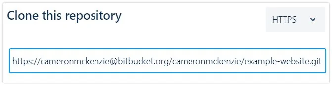 bitbucket push git URL