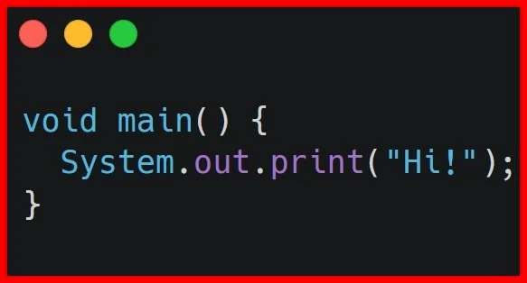 Java 21 main method