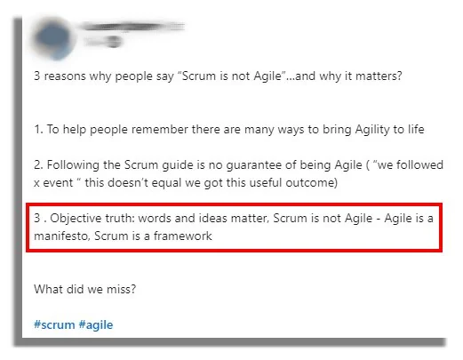Is Scrum a framework?