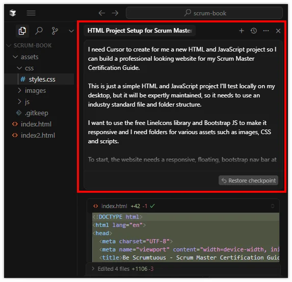 Convert Figma designs to code with AI tool Cursor