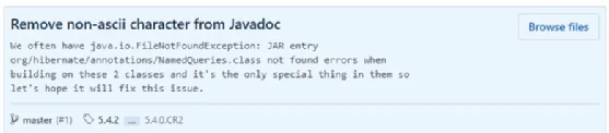 Hibernate git commit message.