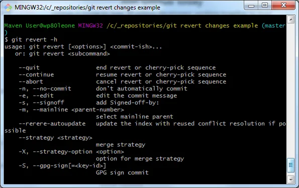 git revert commit