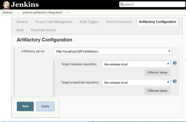 Jenkins Artifactory plugin