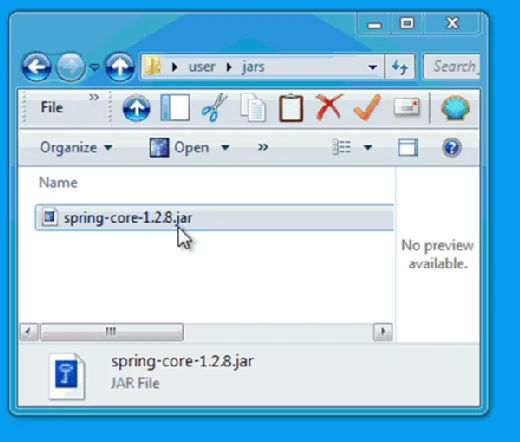Opening a JAR file and exploring the contents
