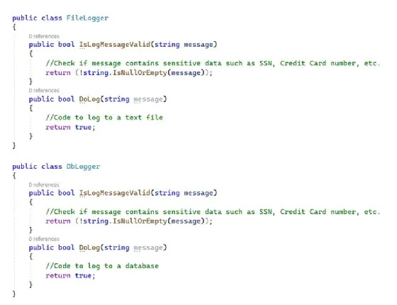Redundancy in code example