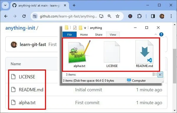 Screenshot of successful 'git push origin' command.