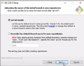 Git master install