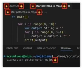 How to solve python star patterns